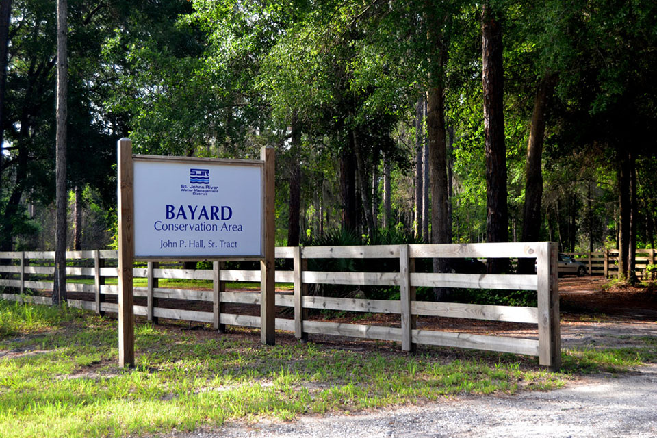 Entrance to Bayard Conservation Area, John P Hall, Sr. Tract