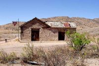 Abandoned Service Station in Lake Valley Ghost Town